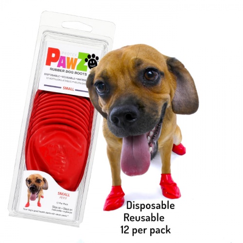 PawZ Dog Boots 12x S Red
